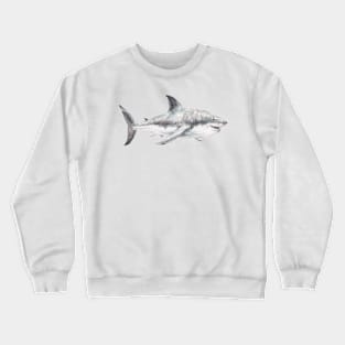 Happy Watercolor Shark Crewneck Sweatshirt